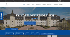 Desktop Screenshot of hotelsen.cz
